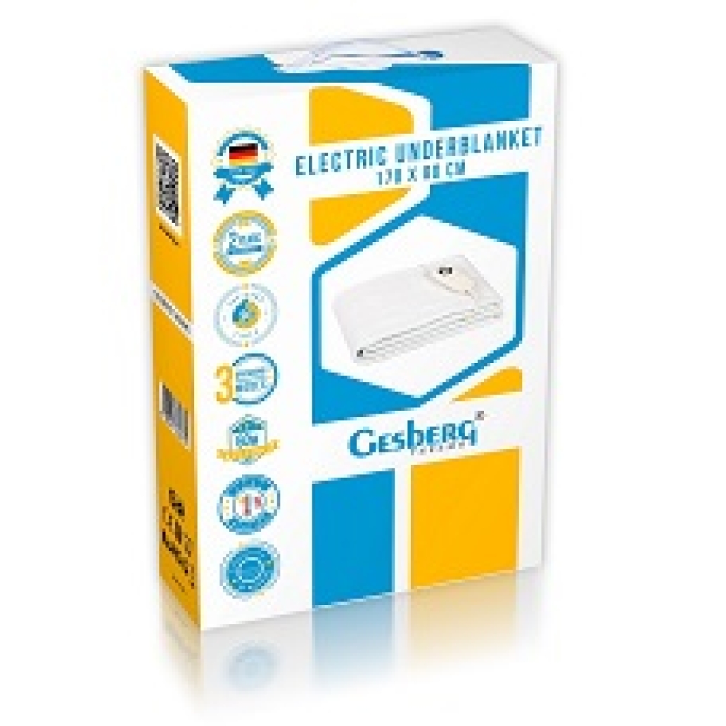 Elektrisches Wärmeunterbett Gesberg 170x80 cm, 100 W, EAN 5905317662772